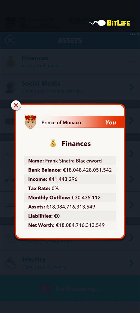 bitlife monthly outflow|Money .